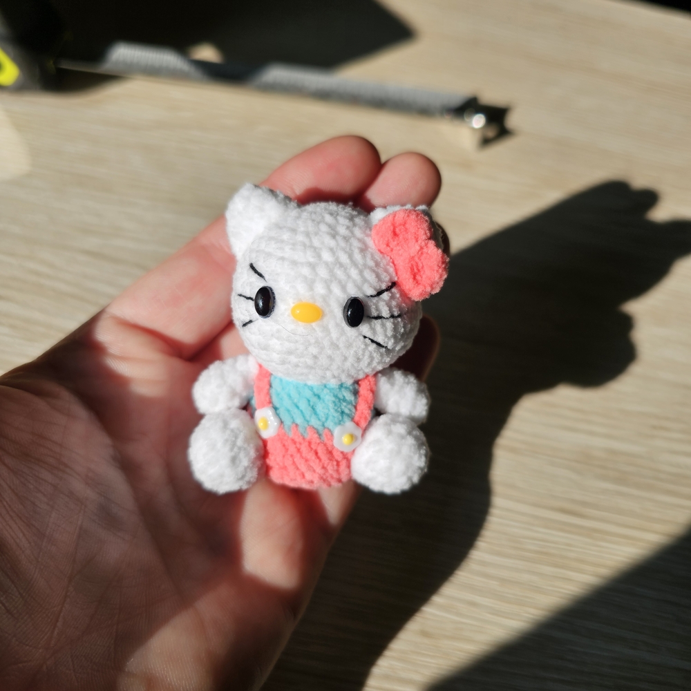 Cute White and Pink Plush Toy